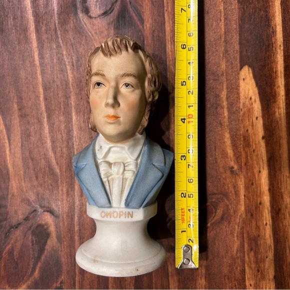 Vintage Lefton China Hand Painted Chopin Bust  KW1166 Composer 6” Tall - Picture 16 of 16